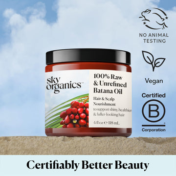 Sky Organics Batana Oil: rutina de autocuidado capilar con aceite crudo.