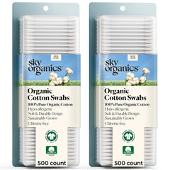 Sky Organics Coton-tiges bio - emballage pratique pour le quotidien.