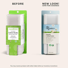 Sky Organics Coton-tiges - embouts ultra-doux pour soins délicats.