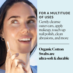 Sky Organics Coton-tiges hypoallergéniques conviennent à tous les types de peau.
