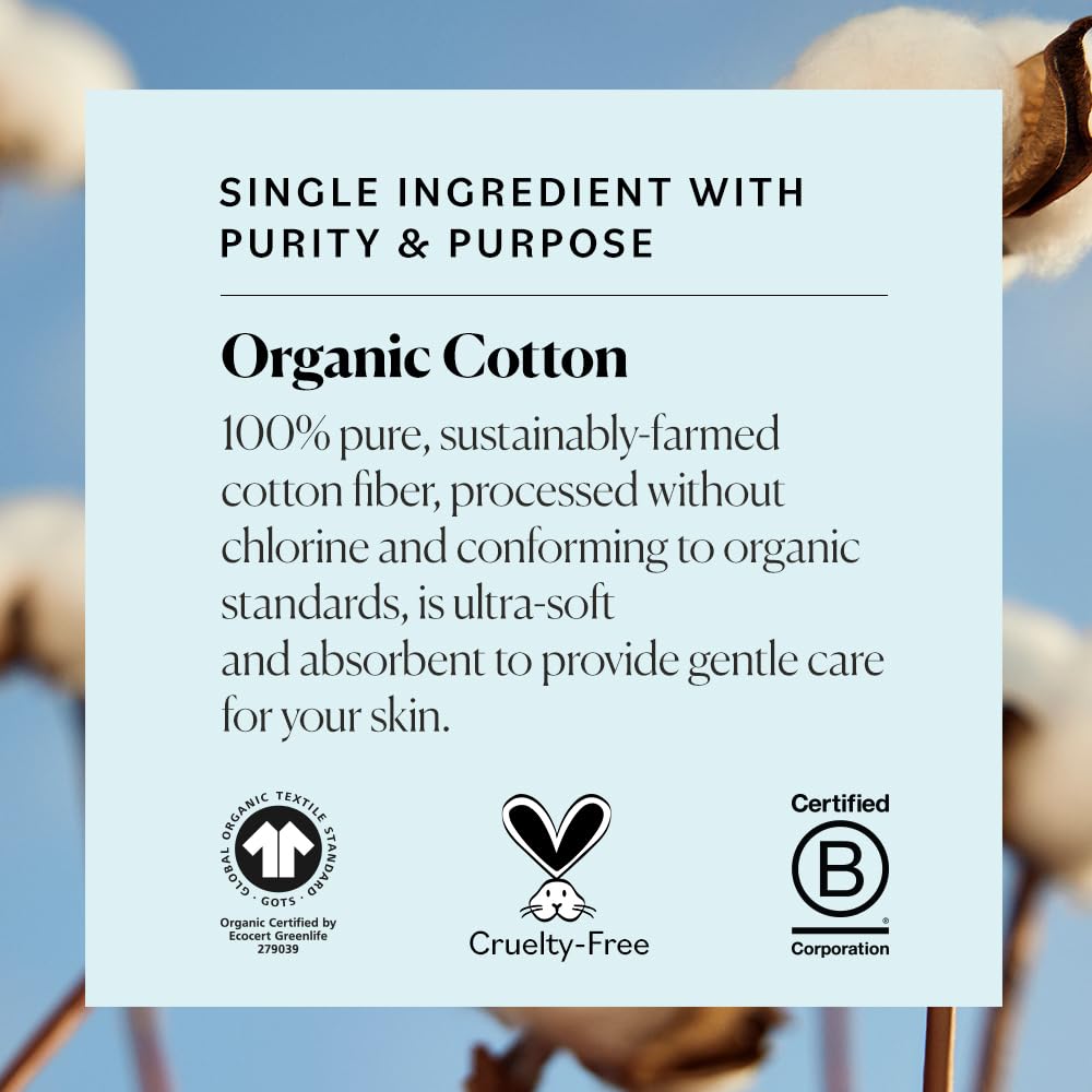 Sky Organics Coton-tiges végane sans cruauté animale, usage polyvalent.