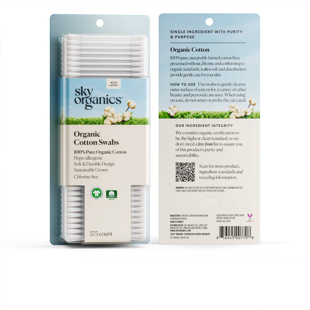 Sky Organics cuidado de la piel en zonas delicadas con puntas blandas