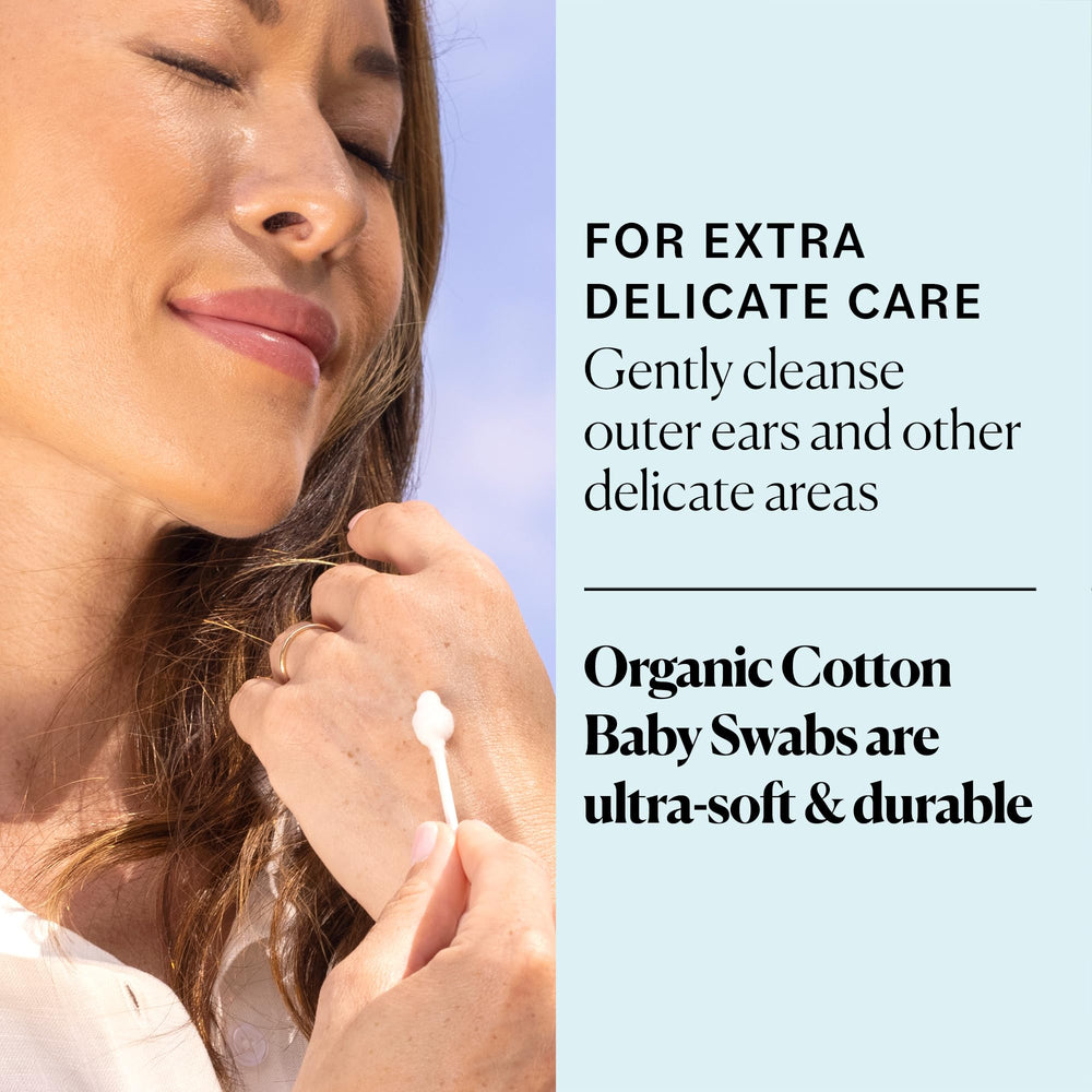 Sky Organics hisopos de algodón orgánico sin cloro para uso externo suave