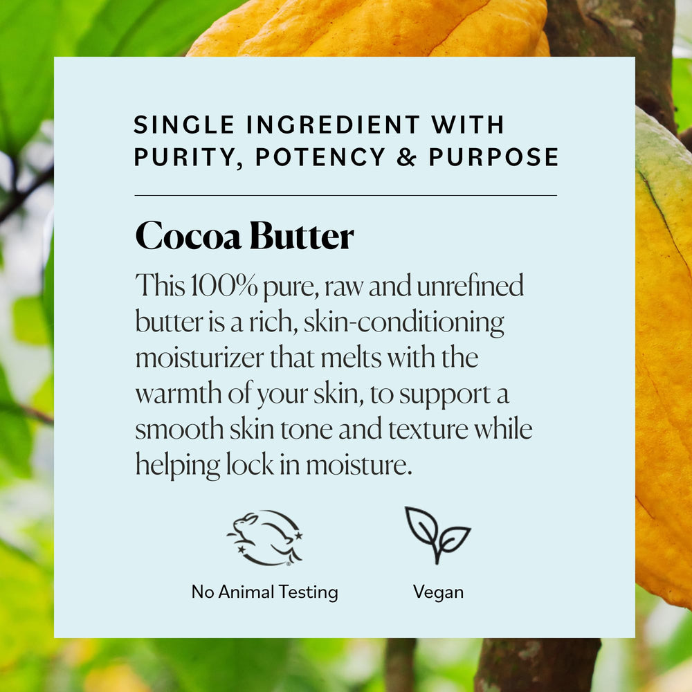 Sky Organics manteca cacao ingrediente único conserva vitaminas y antioxidantes.