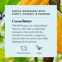 Sky Organics manteca cacao ingrediente único conserva vitaminas y antioxidantes.