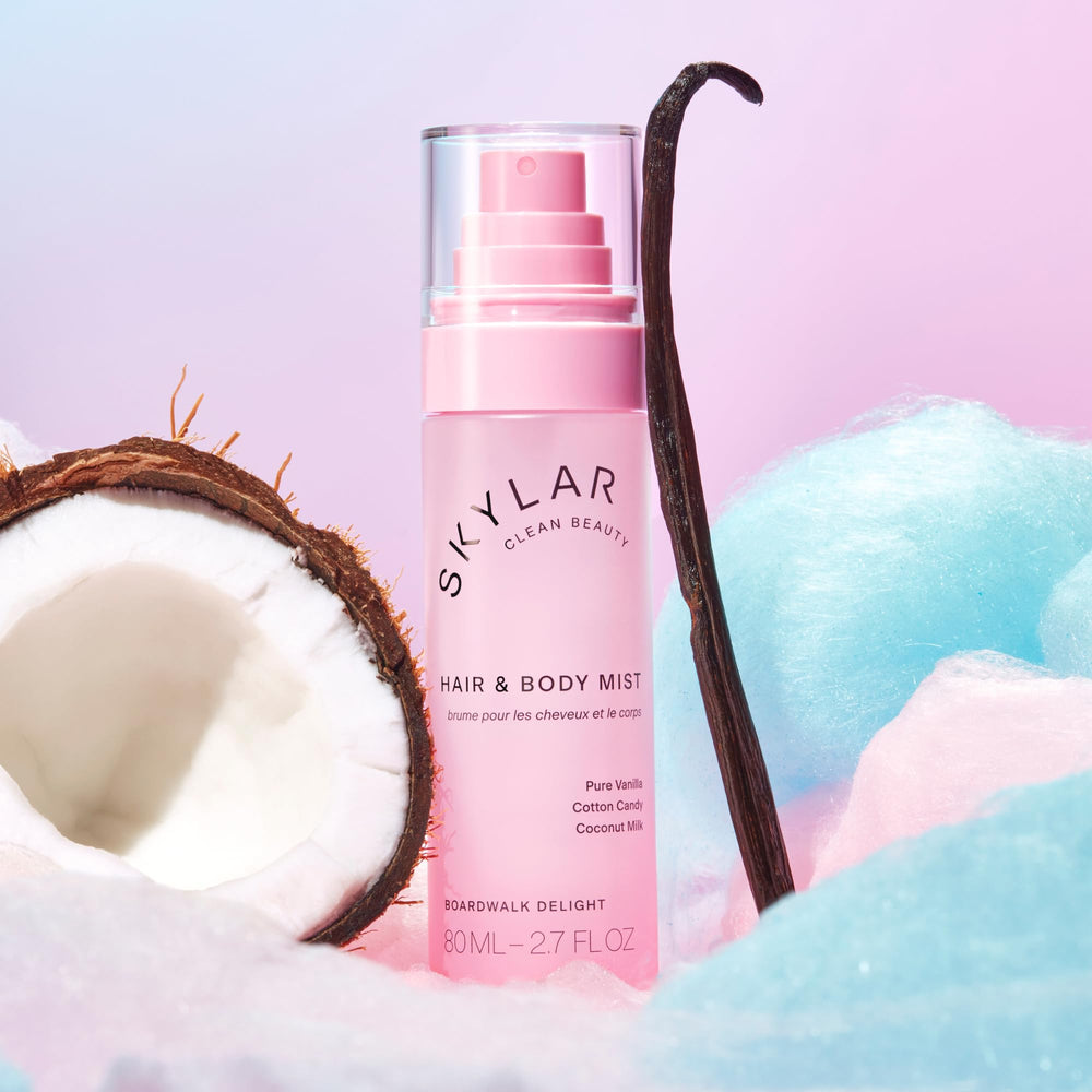 Skylar Boardwalk Delight, notas frutales destacadas para una fragancia suave.