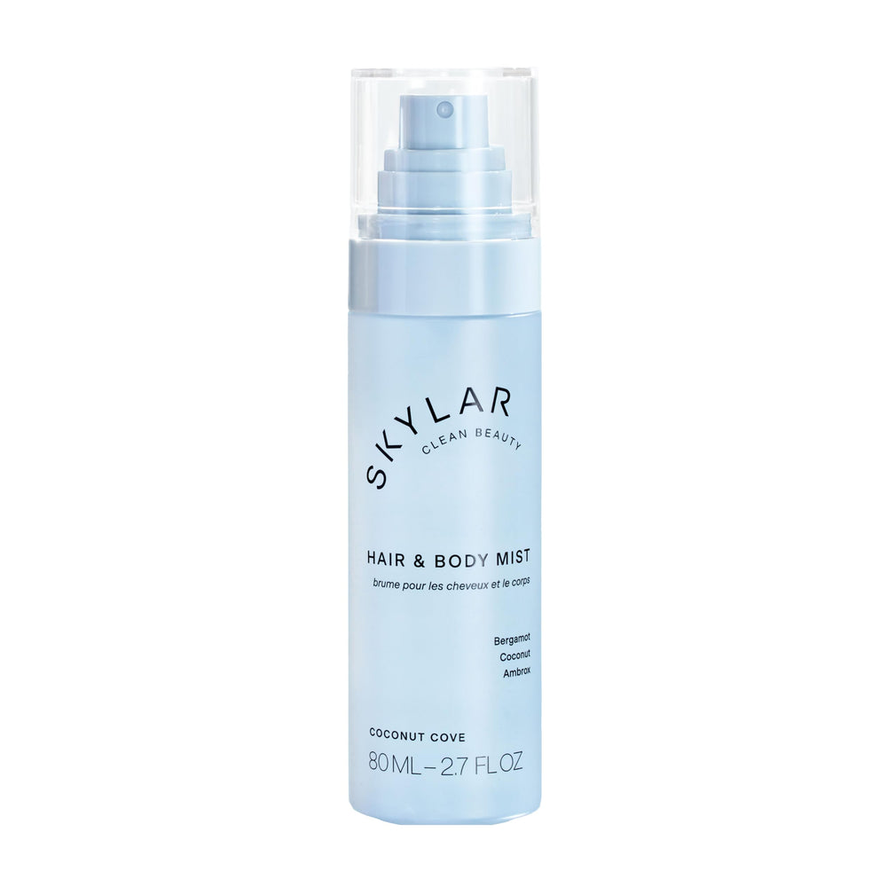Skylar Coconut Cove bruma en botella, refresca cabello y piel
