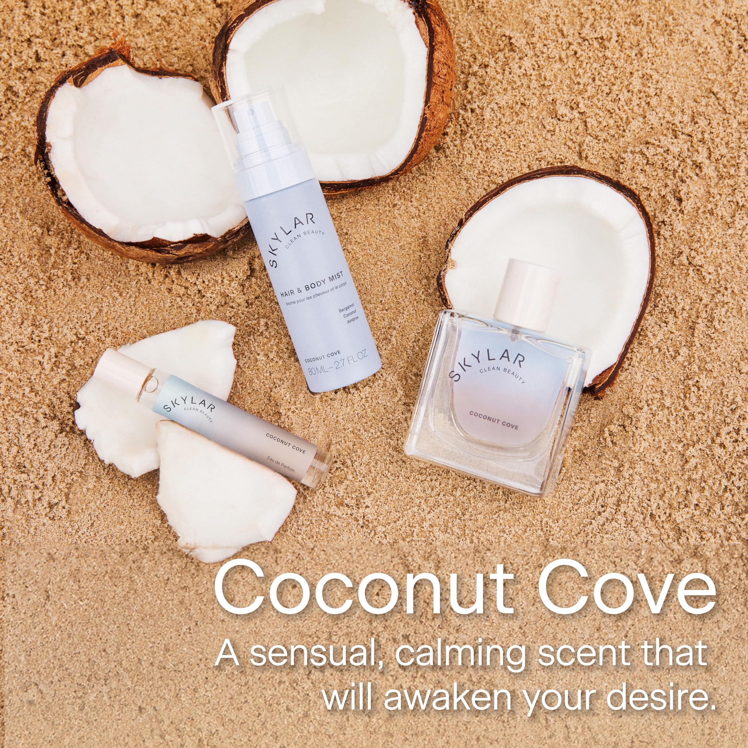 Skylar Coconut Cove fórmula amable para piel sensible