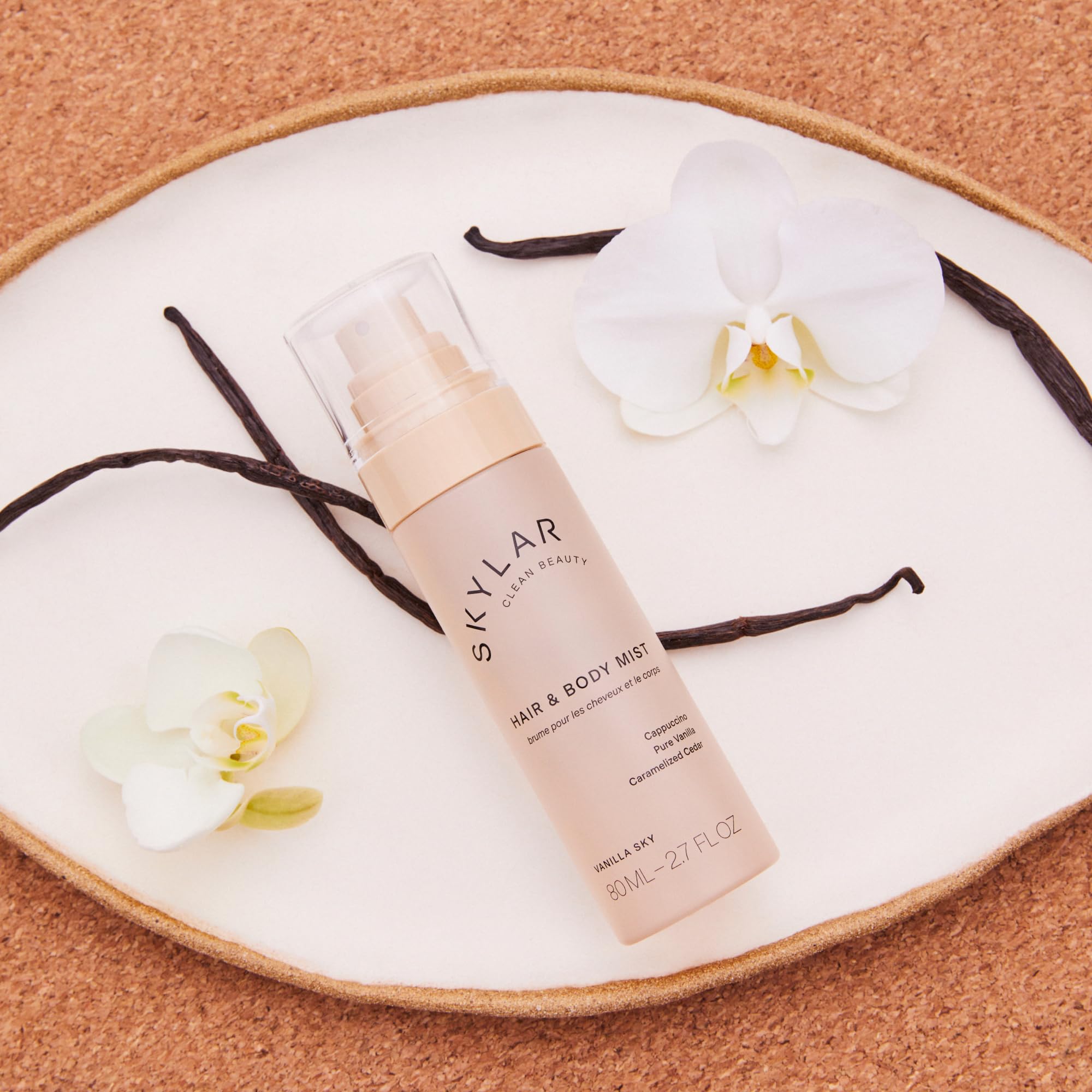 Aplicación suave de Skylar Vanilla Sky en cabello y piel