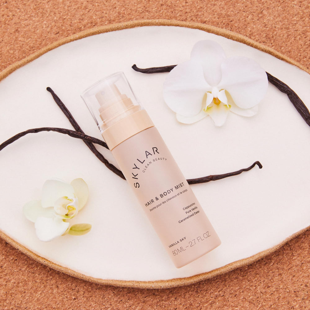 Aplicación suave de Skylar Vanilla Sky en cabello y piel