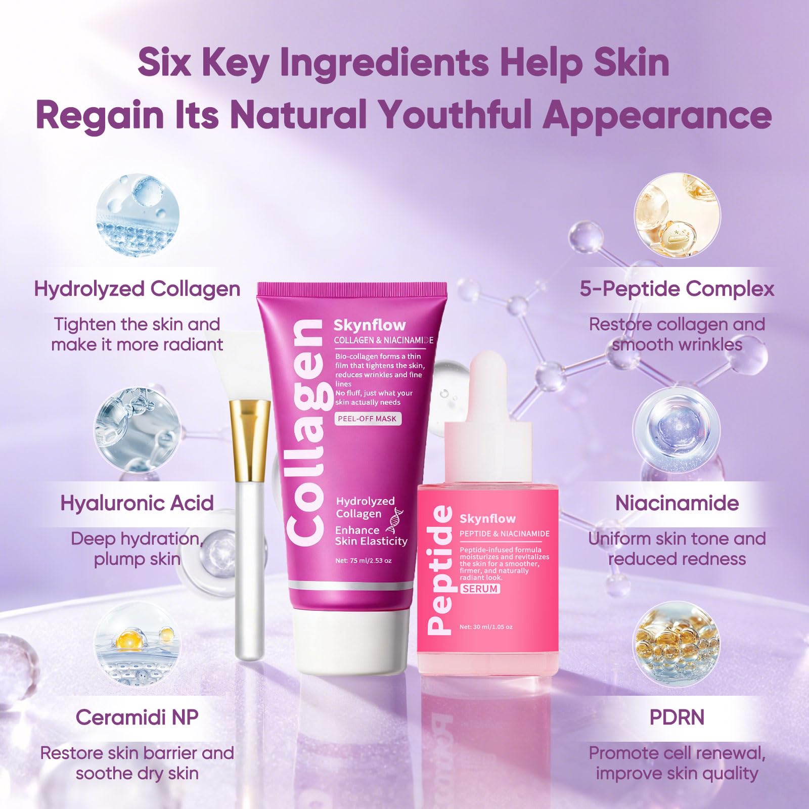 SKYNFLOW aplicación nocturna de mascarilla para despertar piel renovada