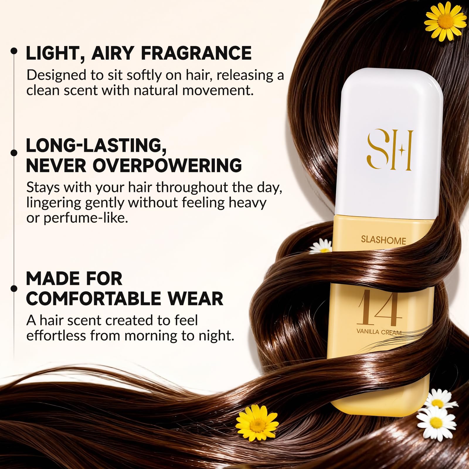 slashome bruma ultrafina para cabello, se seca rápido sin dejar grasa.