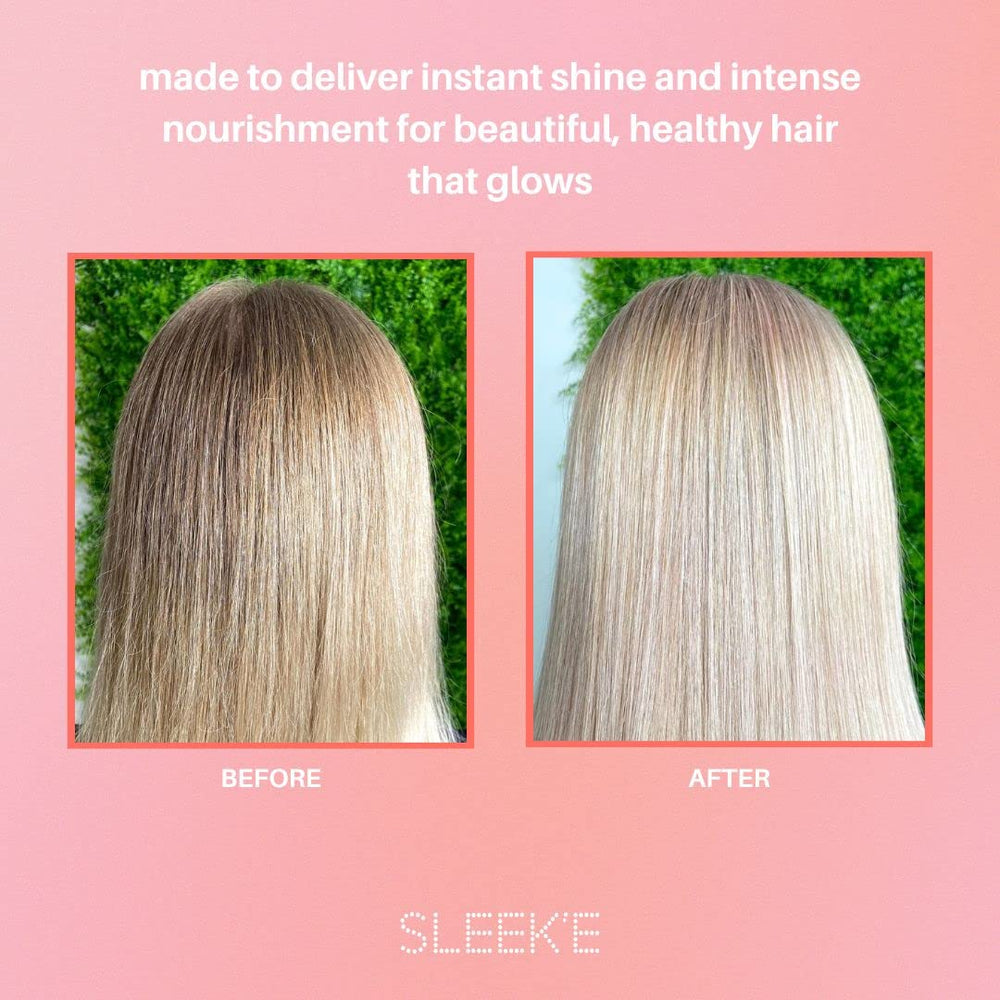 Sleeke Suero Silk-e, brillo natural y acabado suave para el día a día.