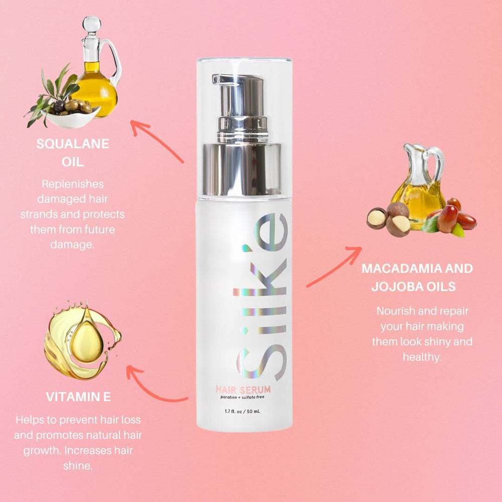 Sleeke Suero Silk-e, cabello reparado y más manejable tras cada uso.