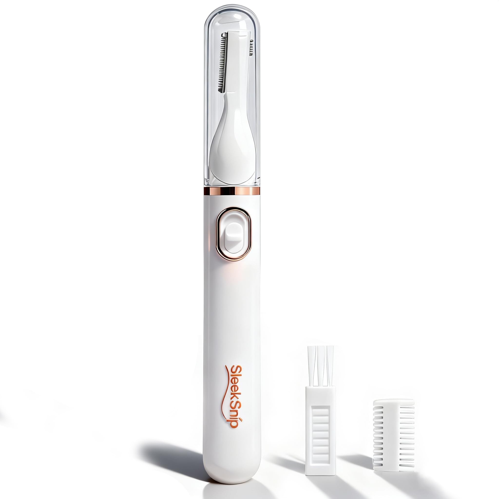 SleekSnip cejas trimmer con doble cara para delineado preciso.