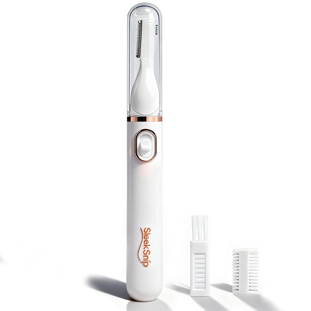 SleekSnip cejas trimmer con doble cara para delineado preciso.