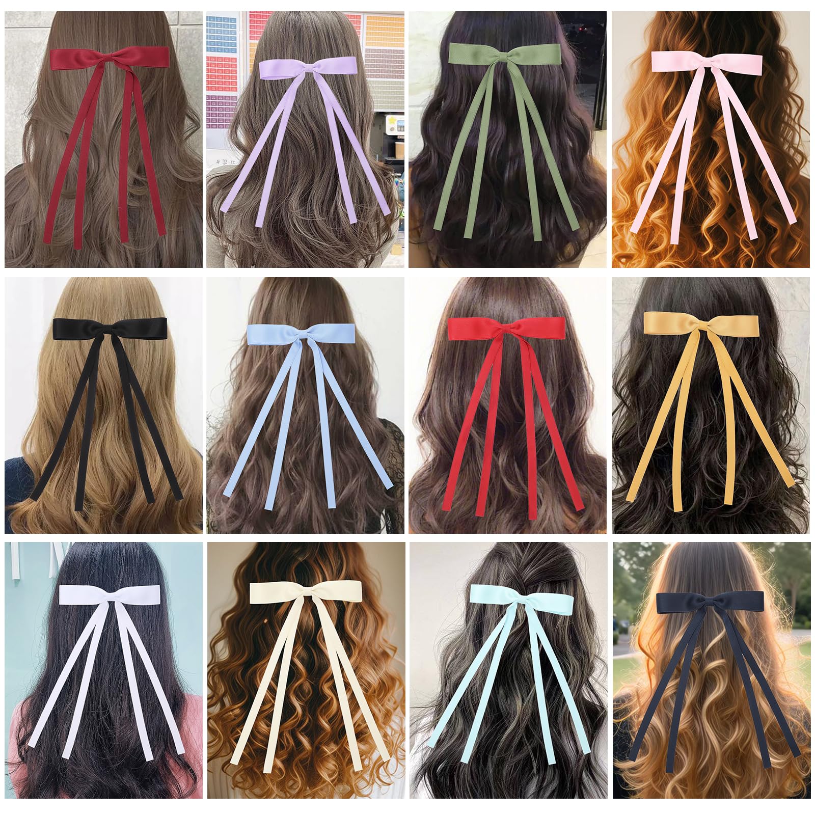 Lazos Slevaty: clip con cinta larga rosa para coletas y trenzas con apariencia suave
