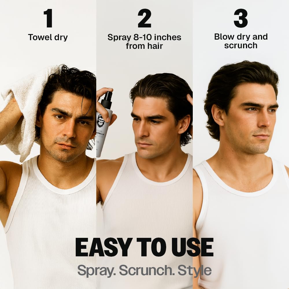 Slick Gorilla volumen-natural sin apelmazar en el cabello