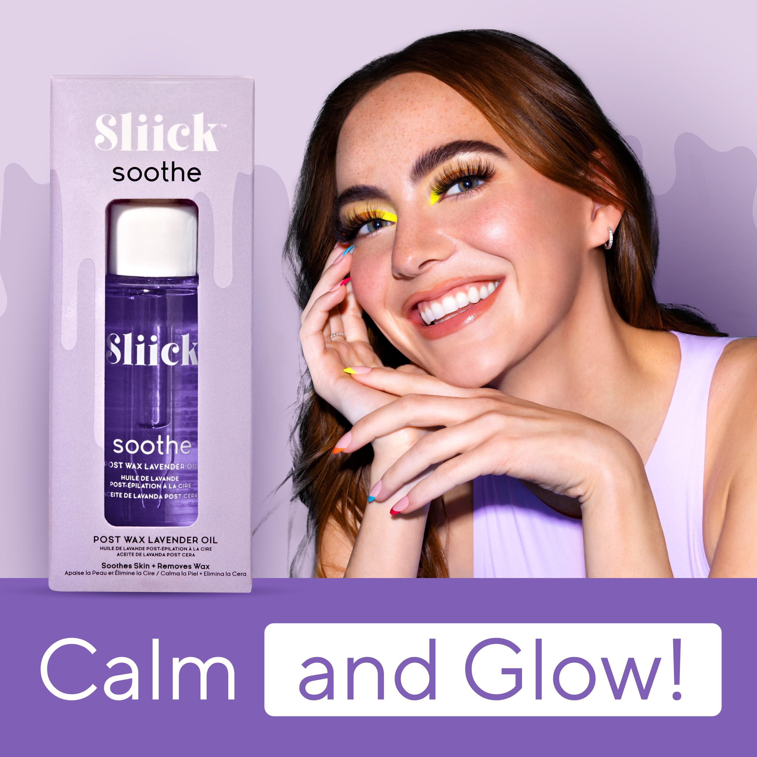Sliick Infusion de lavanda ofrece aroma suave para una relajacion durante el cuidado posterior