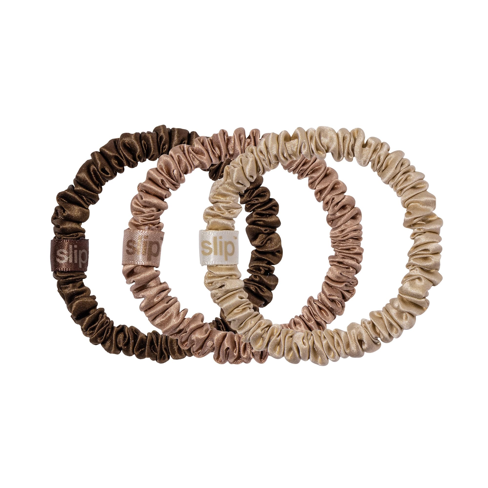 SLIP skinny scrunchies rubio: sujeción suave y sin marcas