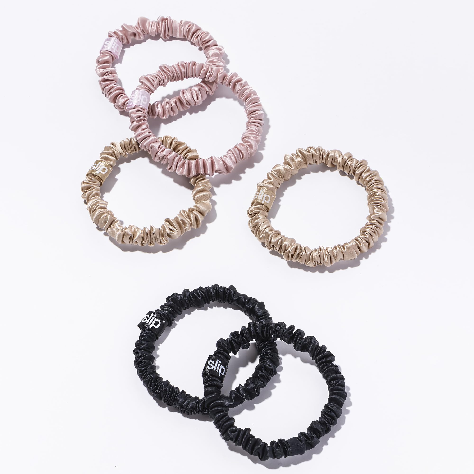 Empaque del conjunto SLIP Skinny Scrunchies Multi listo para regalo