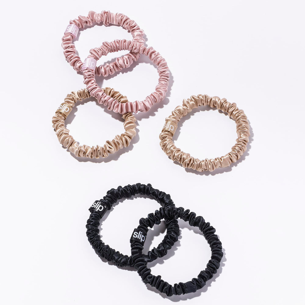 Empaque del conjunto SLIP Skinny Scrunchies Multi listo para regalo