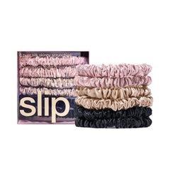 SLIP Skinny Scrunchies Multi en rosa: suave y ideal para uso diario