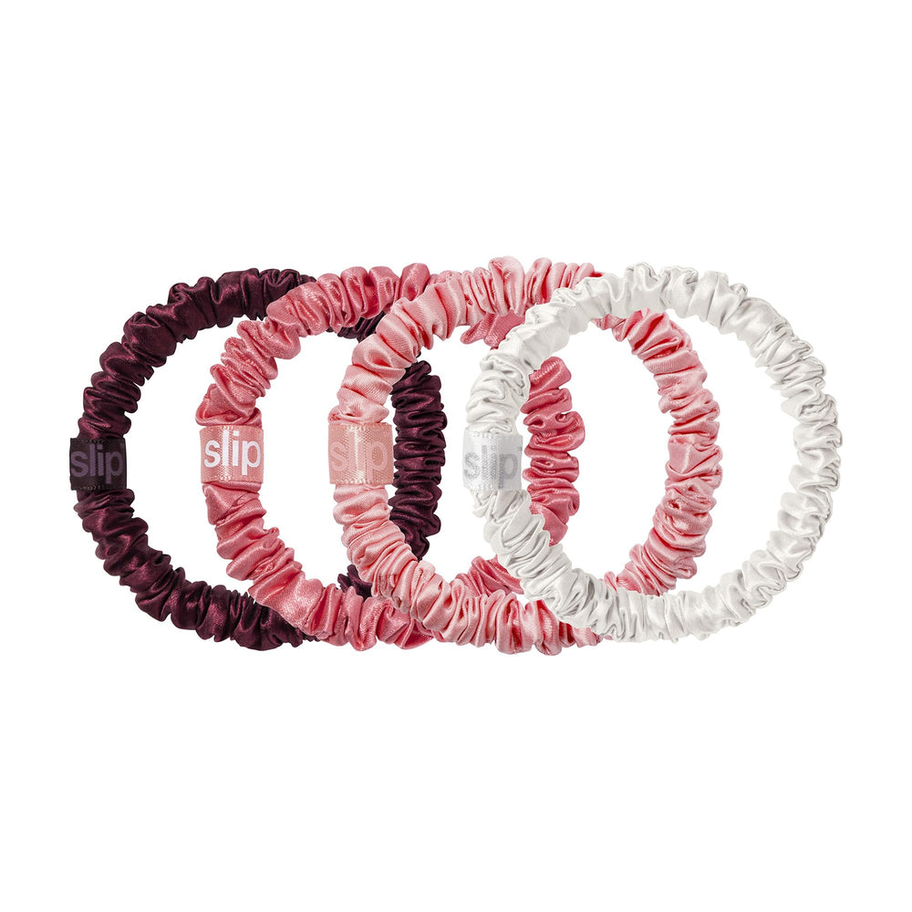 Regalo de bastón de caramelo con scrunchies de seda Slip