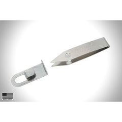 Sliver Gripper Uncle Bill's, acero inoxidable templado para una sujeción estable.