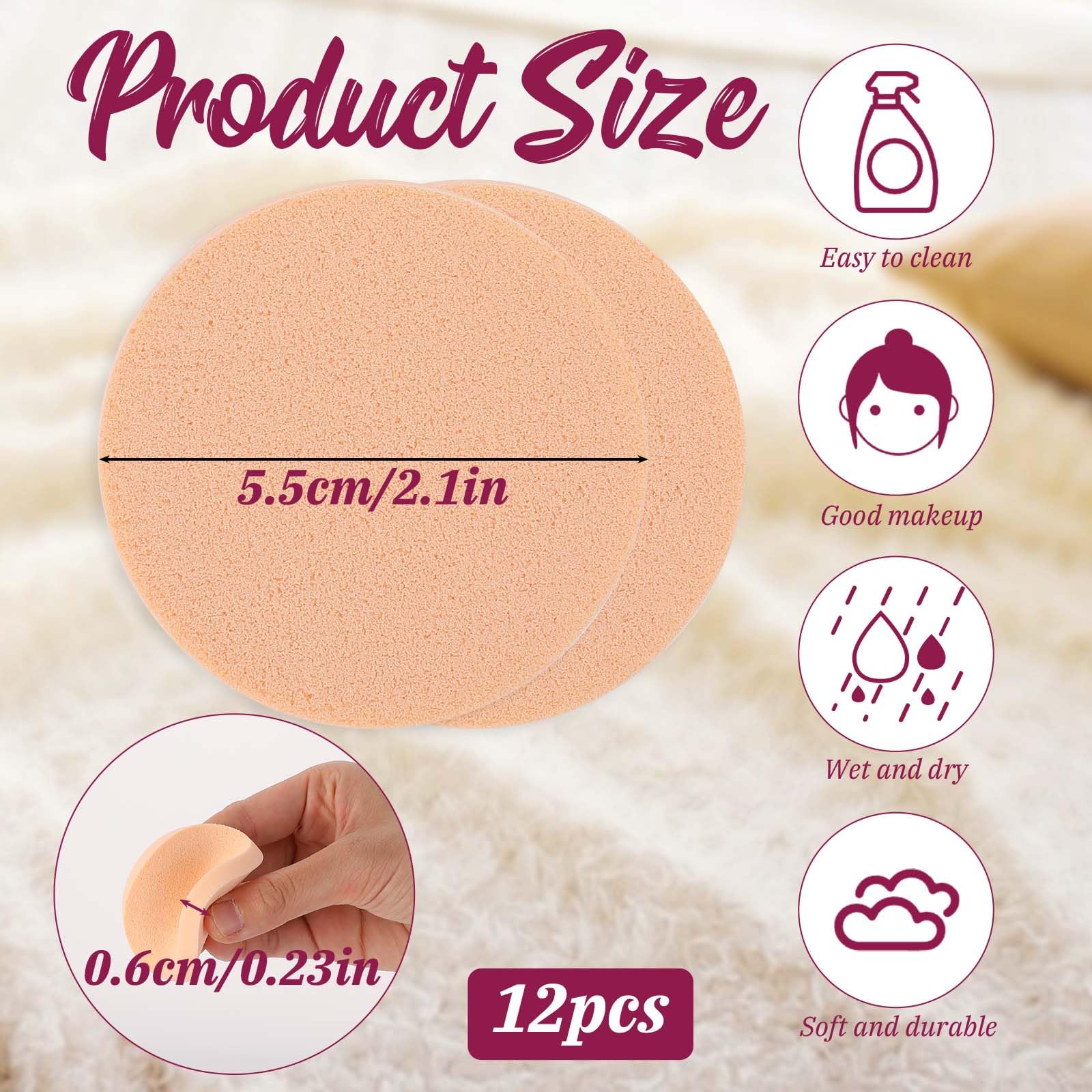 Esponjas Sliverdew de latex suave para maquillaje, resultados discretos y sin manchas.