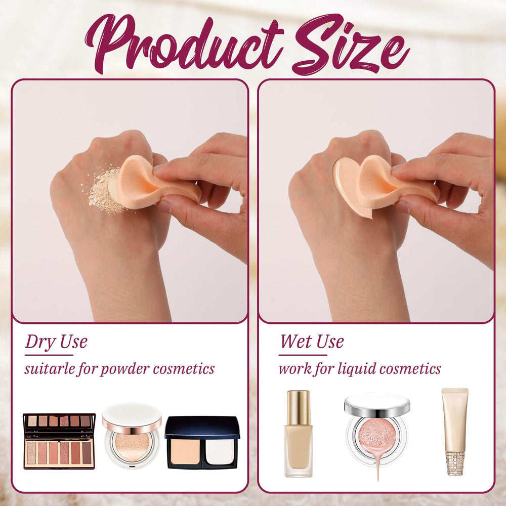 Sliverdew esponjas de diámetro 55 mm, tamaño compacto para bolso de maquillaje.