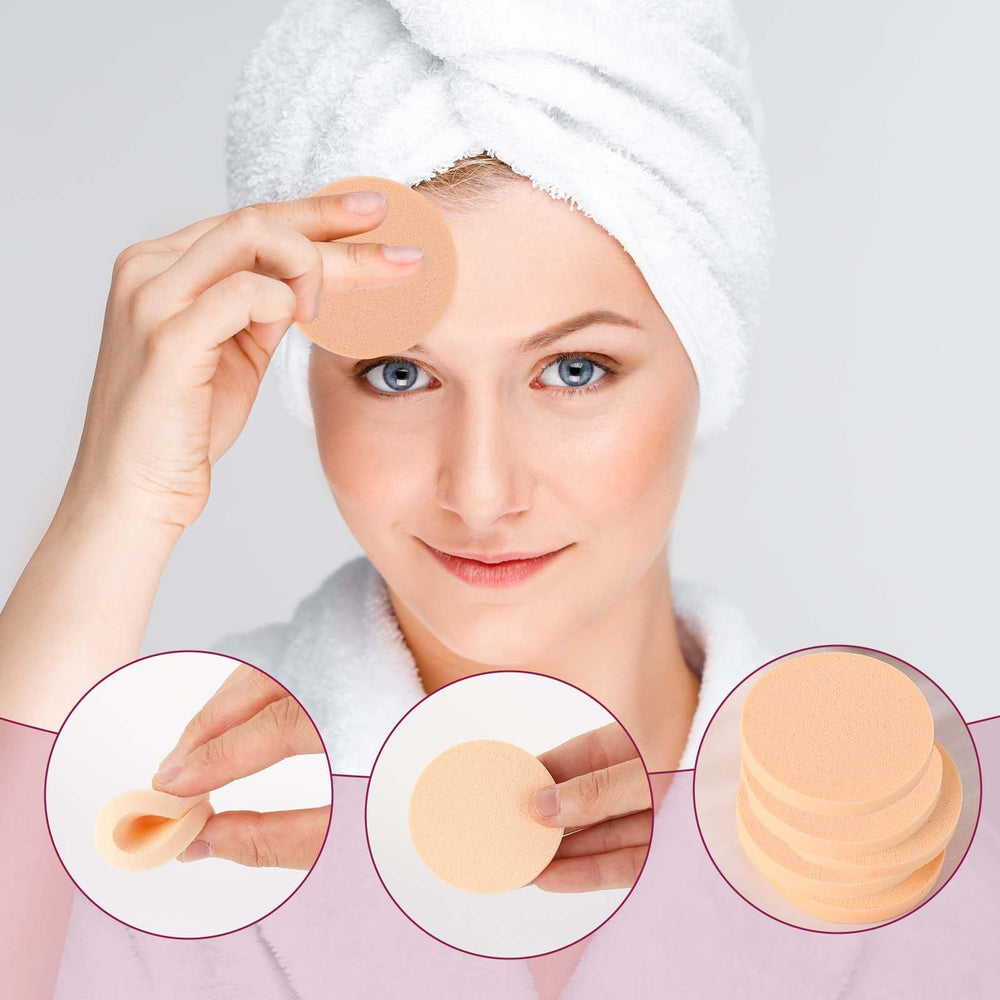 Paquete Sliverdew de 12 esponjas redondas, ideal para múltiples productos.