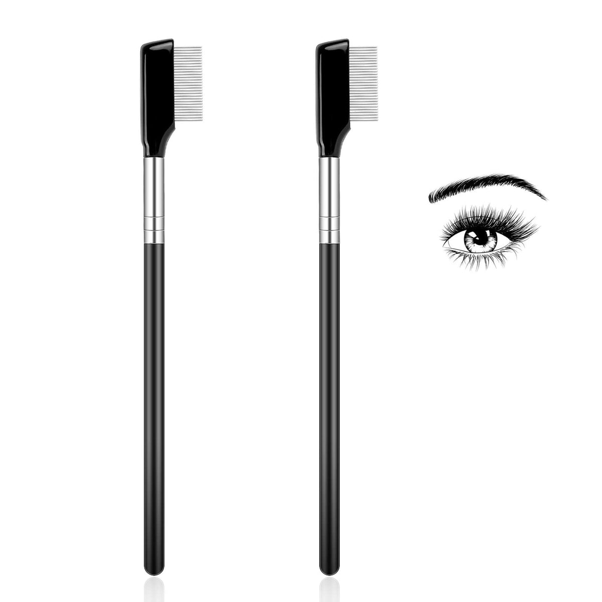 Sliverdew peine metal pestanas, define y separa pestañas con precision