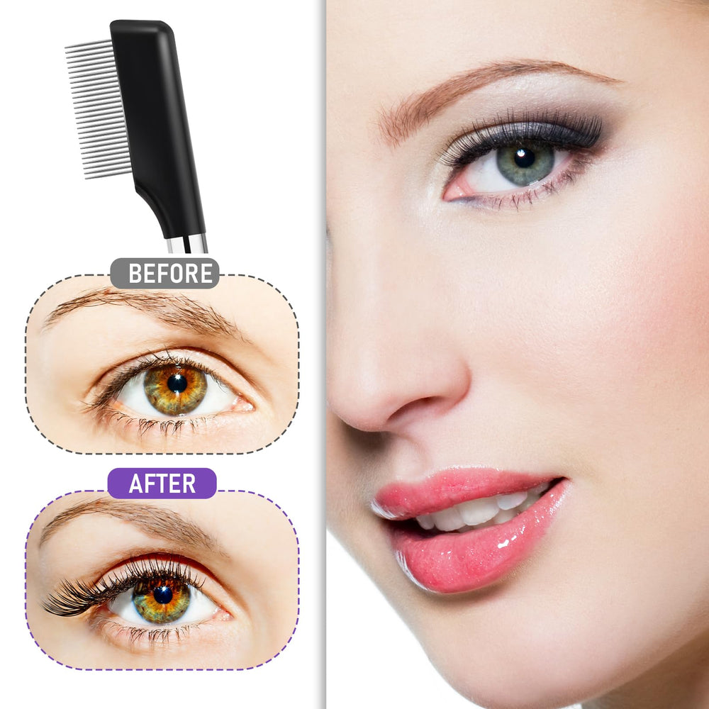 Uso en cejas y pestañas para un acabado limpio y definido.