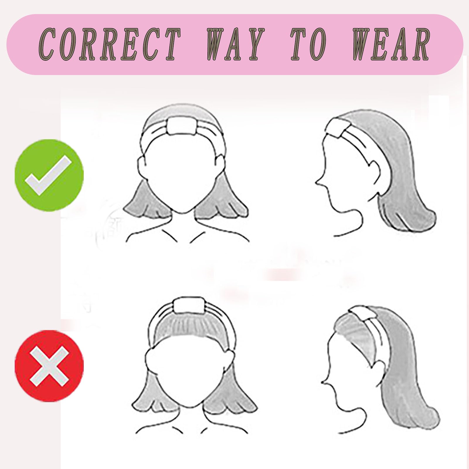 Regalo práctico SLNZAPTY, conjunto de bandas faciales para mujeres.