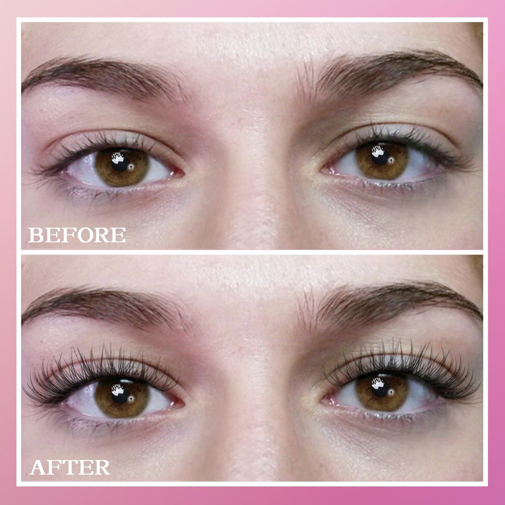 SLSXNL conjutos pestañas wispy 11mm, volumen suave para un acabado definido