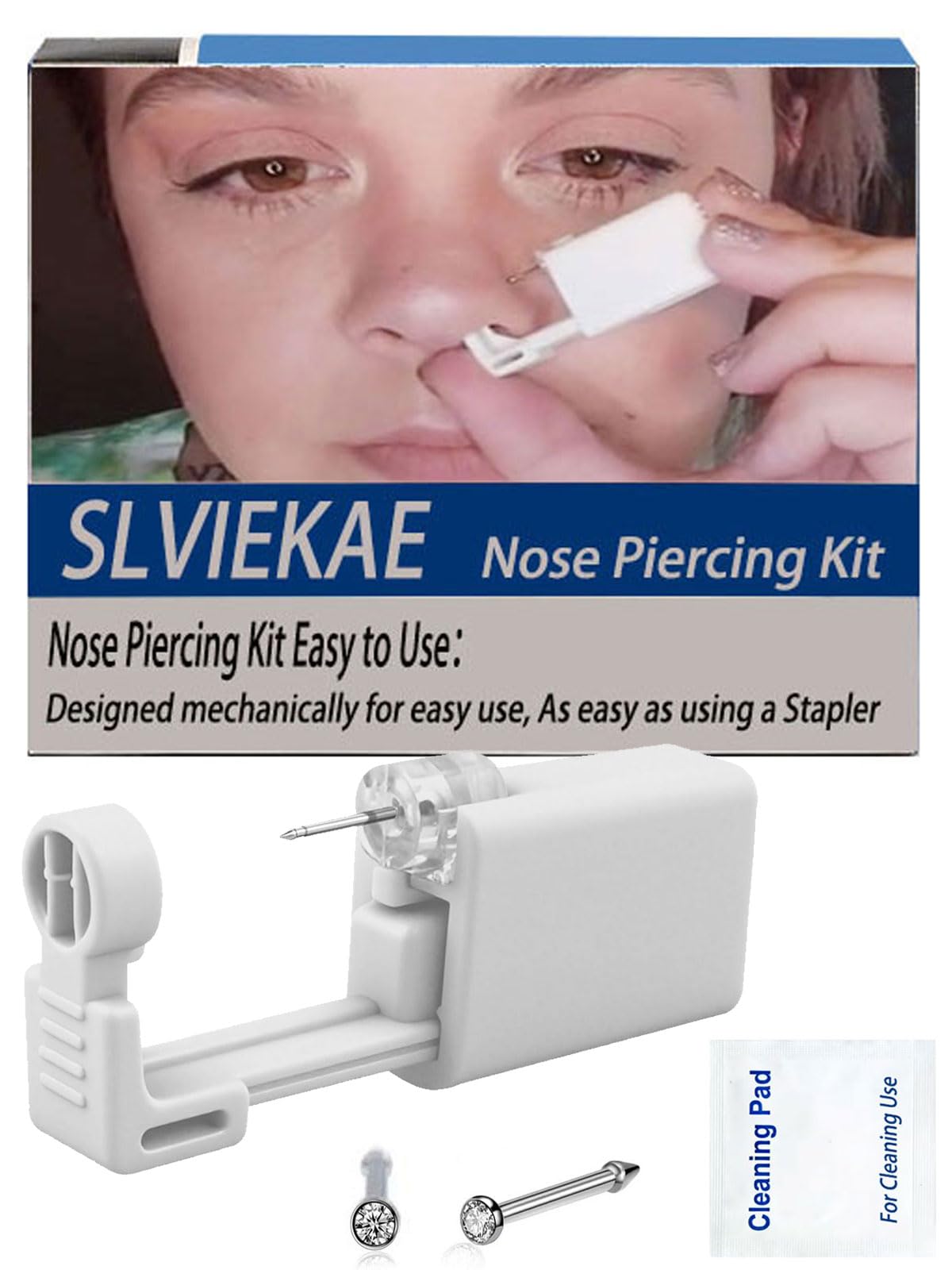 SLVIEKAE kit perforación nariz: seguridad y control durante el uso.