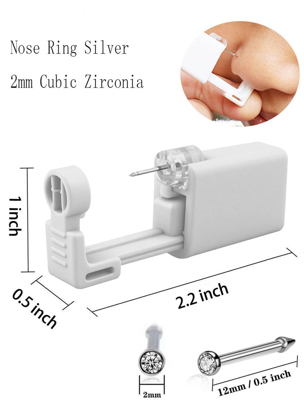 SLVIEKAE kit perforación nariz: uso doméstico seguro y sencillo.