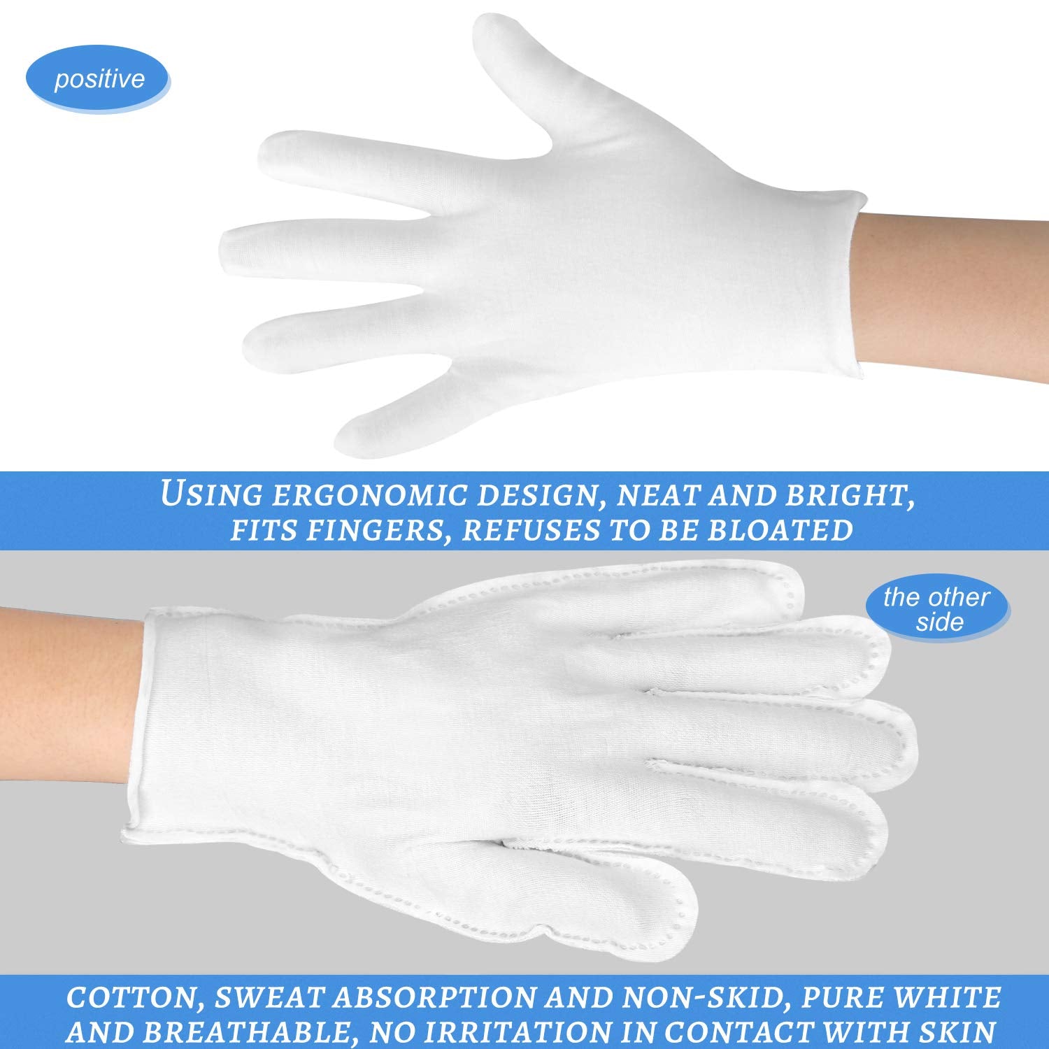 Guantes de algodón SLWJAXGT para artesanía y servicios, protección ligera.