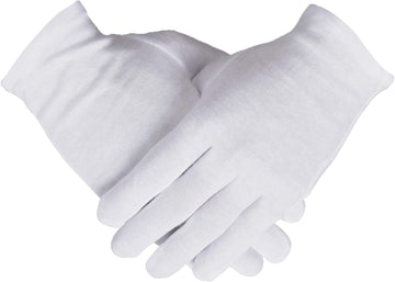 Guantes Smilco de algodón blancos para uso diario, tacto suave.