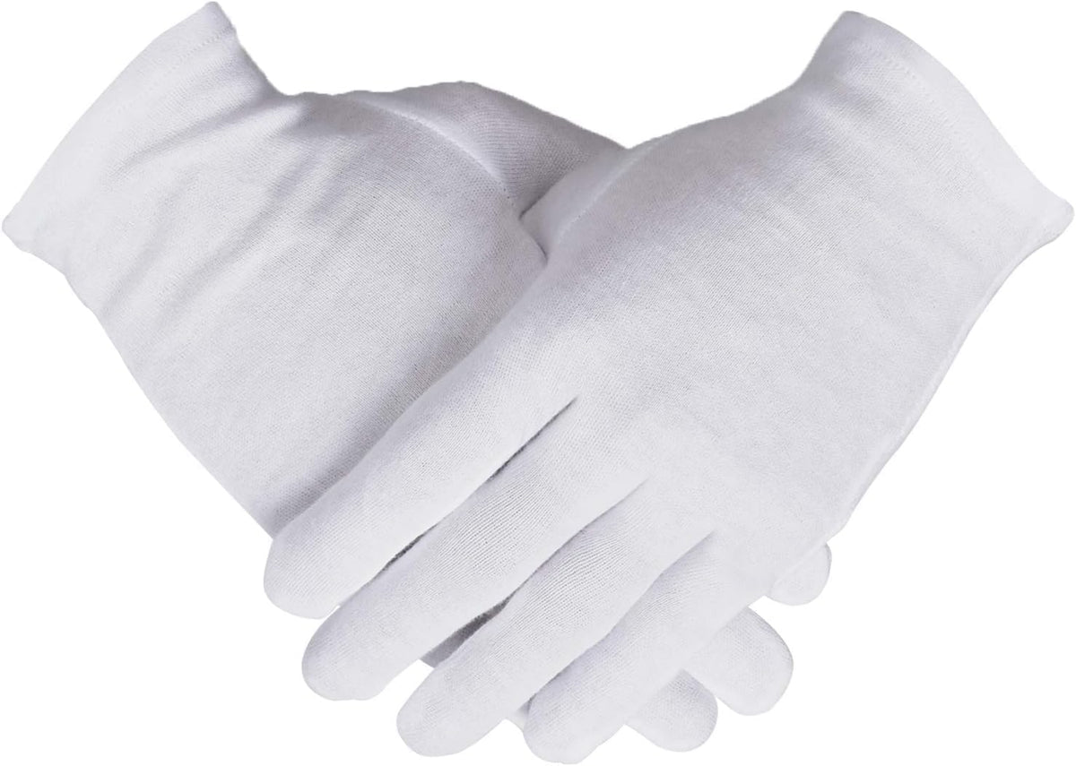Guantes Smilco de algodón blancos para uso diario, tacto suave.
