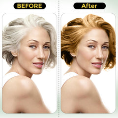 Sminktec castano-marron champu, cobertura de canas de forma natural.