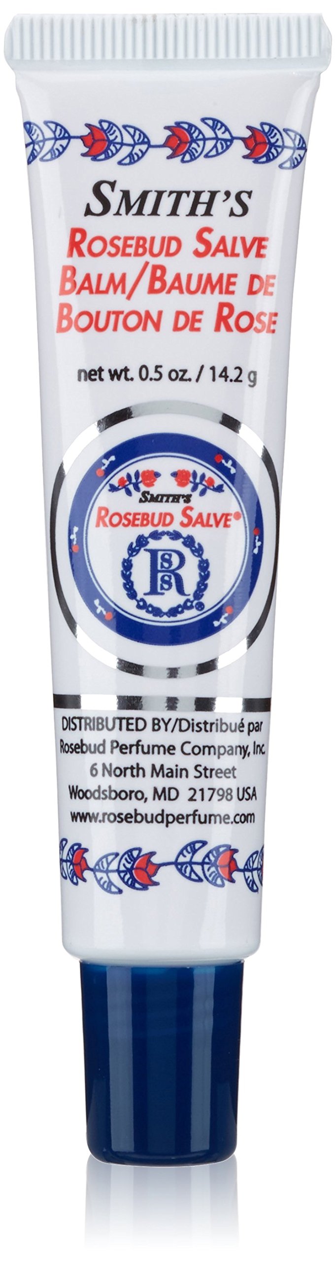 Smith's Rosebud Salve, tubo-14-2-g, para labios suaves e hidratados en cualquier momento.