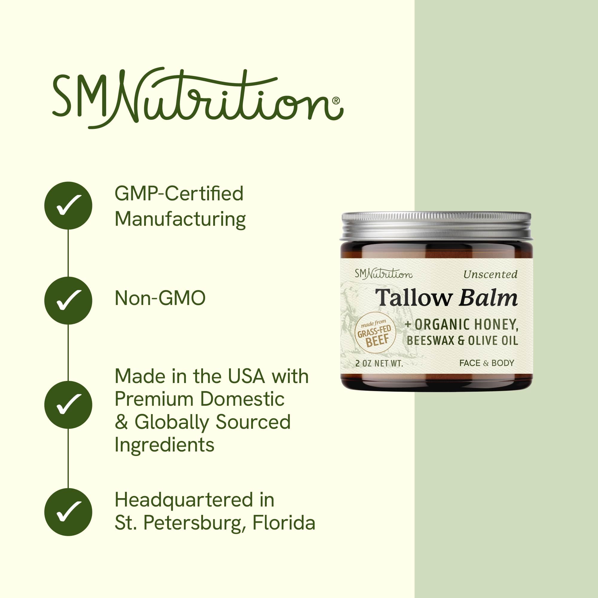 SMNutrition bálsamo para cuerpo con miel y cera de abeja, hidratación prolongada