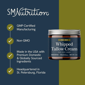 SMNutrition frasco de crema sin fragancia para rostro y cuerpo.