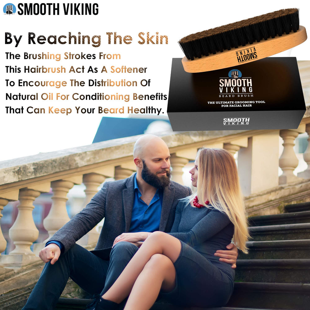 Cuidados de piel y barba con Smooth Viking, exfolia suavemente para una piel sana.