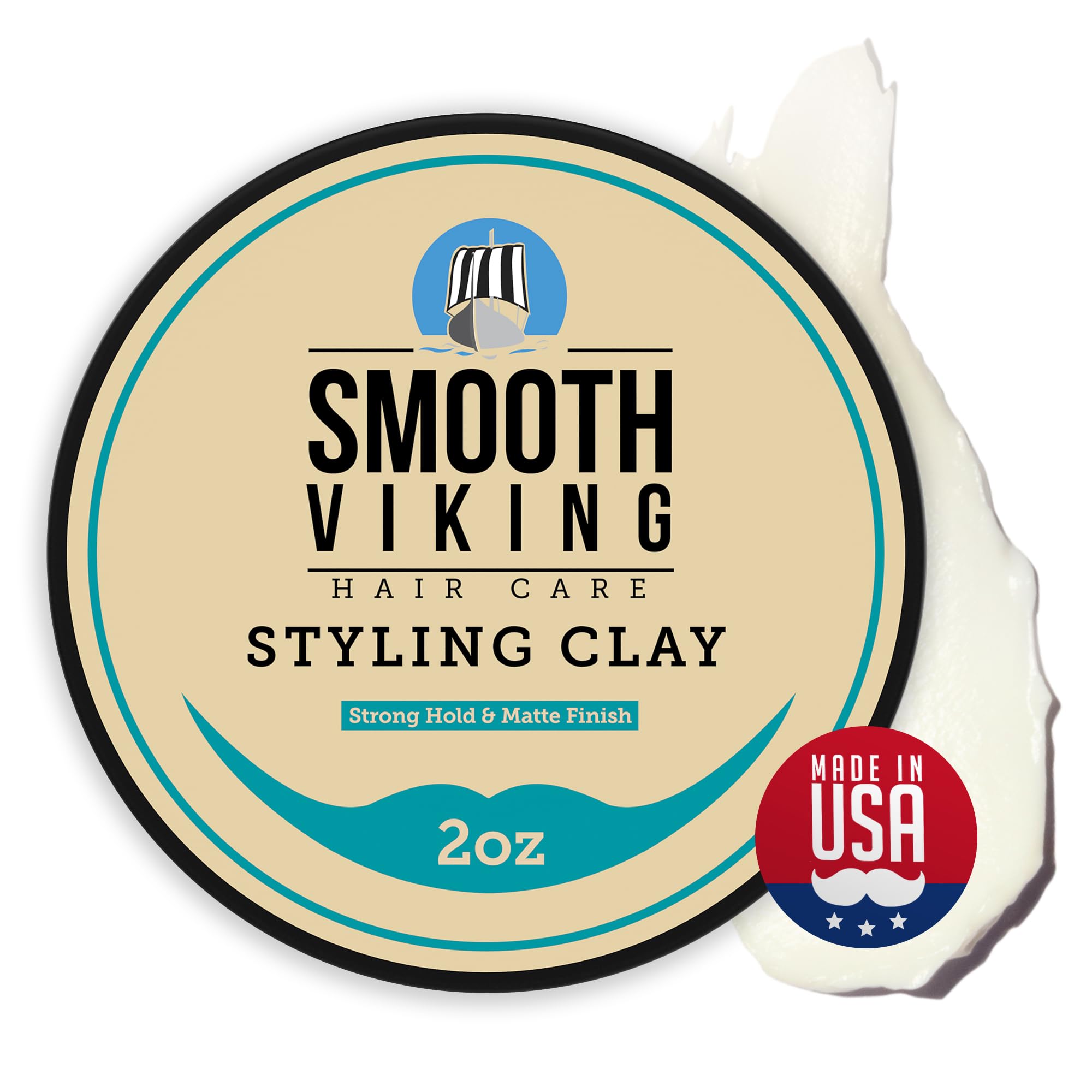 Smooth Viking Envase 2oz, práctico para llevar y aplicar en cualquier momento.