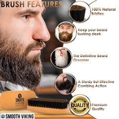 Kit de peinado Smooth Viking para barba para un look definido durante el día.