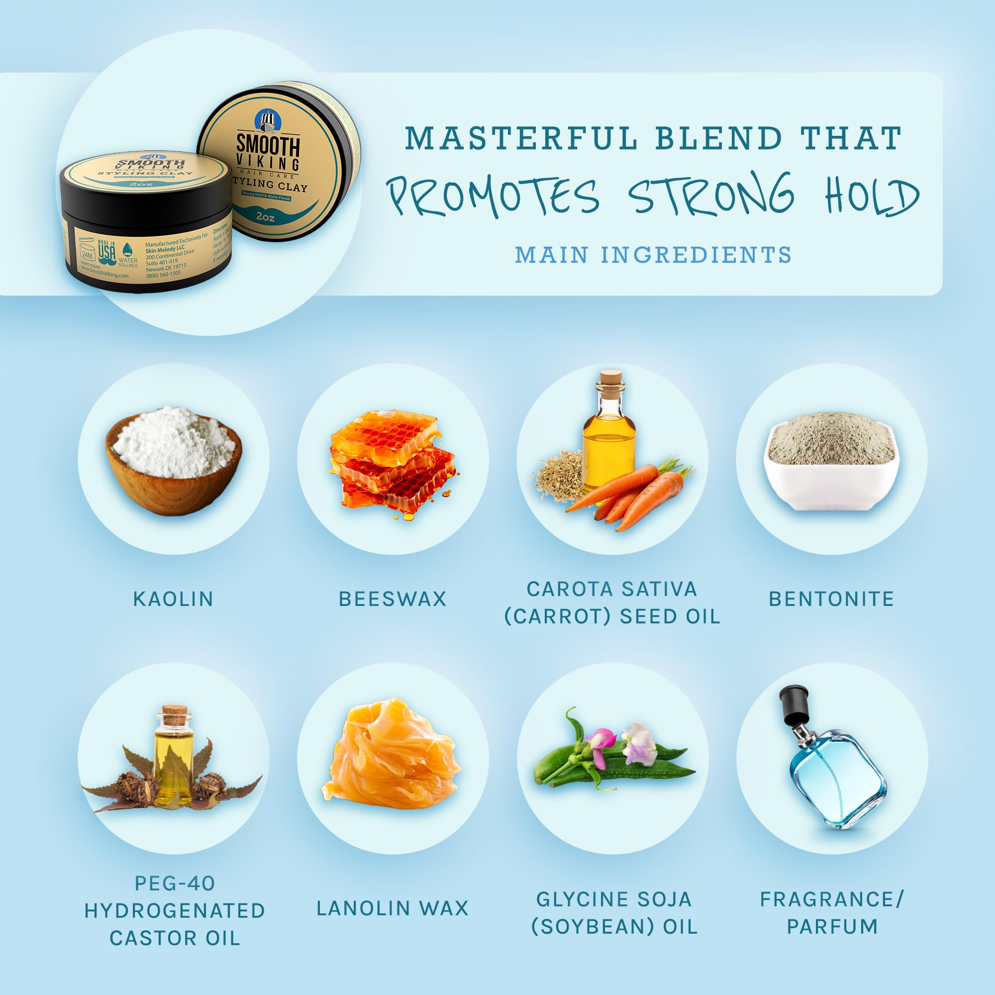 Smooth Viking Para Todos Tipos de Cabello, uso versátil y cómodo.