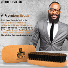 Uso Smooth Viking en barba húmeda o seca para un acabado uniforme.